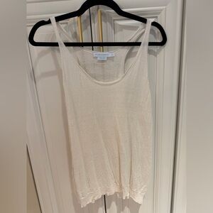 Island Company White Linen Tank Top